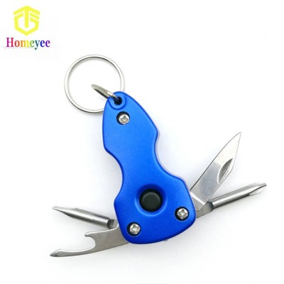 Promotion gift keychain multi-tools with LED light